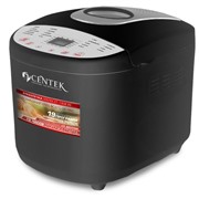 Хлебопечь CENTEK CT-1406 BLS черно-серебристый 900г,650Вт,19 программ (йогурт,джем,кекс),отсрочка