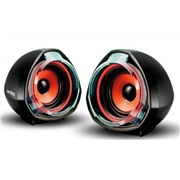 Акустическая система Perfeo Tam-Tam PF-1001-B 2.0 черная2х3Вт,USB