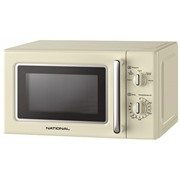 СВЧ печь National NK-MW335M20 700Вт, 20л, механика, слоновая кость,РЕТРО
