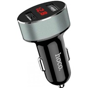Авто З/У Hoco Z26, 2 USB, 2.1A, display, черный