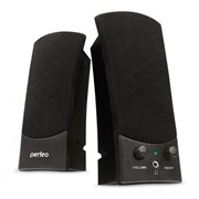 Акустическая система Perfeo Uno PF-210 2.0 черная, 2х3Вт,USB
