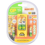 З/У GP U211100/40SEFRDME3-2CR4 + (2xR6 1000mAh+2xR03 400mAh)