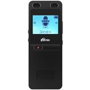 Диктофон Ritmix RR-910 (4Gb) Black Стерео, Li-Ion, MicroSDHC, MP3, FM, LCD - 1.5''