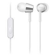 Наушники Sony MDR-EX155AP белые вкладыши вакуумные с микрофоном