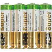 Батарейка GP SUPER 15ARS  LR6 / AA  спайка 4шт. (4/96)