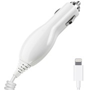 Авто З/У Deppa (22125) Apple 8-pin, белый 1A