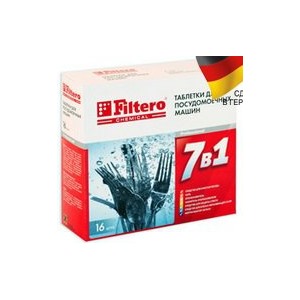 Бытовая химия Filtero Арт.701 Таблетки для ПММ "7 в 1", 16 шт.