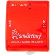 Карт-ридер USB2.0 Reader SmartBuy SBR-713-R красный microSDHC/SDHC/MS/M2