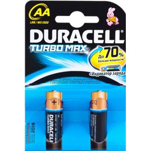 Батарейка Duracell Turbo Max LR6 / AA  BL2 (2/40)