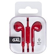 Наушники GAL HM-060CR корал вкладыши с микрофоном