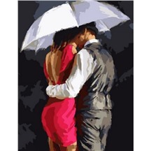 Картина для рисования по номерам "Поцелуй" (худ. Р.Макнейл) арт. GX 8040