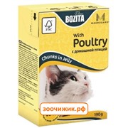 Консервы Bozita mini для кошек кусочки в желе с домашней птицей (Tetra Pak) (190 гр)