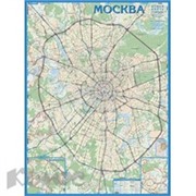 Настенная карта Авто карта Москвы, 1:30000