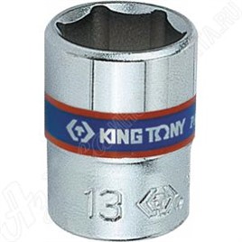Головка торцевая стандартная шестигранная 1/4", 10 мм, KING TONY, 233510M