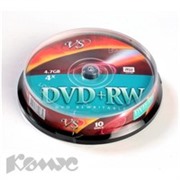 Носители информации VS DVD+RW 4,7GB 4x Cake/10