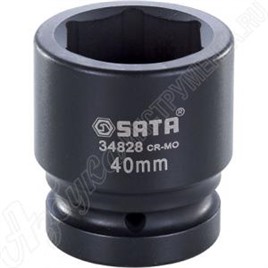 Головка торцевая ударная метрическая 1" шестигранная 40 мм SATA 34828