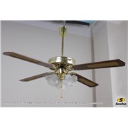  Sneha ВЕНТИЛЯТОР 3 ПЛАФ. ( MAJESTIK 52" CEILING FAN ) BR светильник потолочный