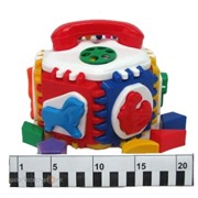 Логич.игрушка Куб Лесная школа с телефоном N-053 