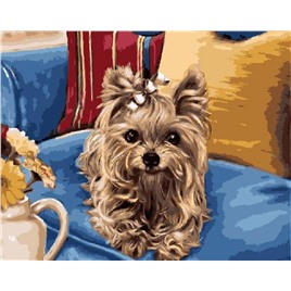Картина для рисования по номерам "Йоркширский терьер" арт. GX 4548 m