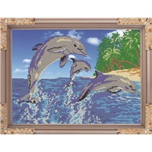 Вышивка бисером  арт.№021 "Дельфины"