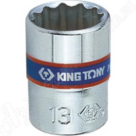 Головка торцевая стандартная двенадцатигранная 1/4", 7 мм, KING TONY, 233007M