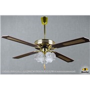  Sneha ВЕНТИЛЯТОР 4 ПЛАФ. (MAJESTIK 52" CEILING FAN) BR/AB светильник потолочный