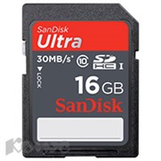 Карта памяти SanDisk Ultra SDHC 16GB Class10(SDSDU-016G-U46)