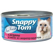 Snappy Tom  консервы 80 г для кошек Сардины в желе из морепродуктов срок 25.08.2015 НОВИНКА