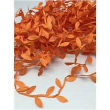 Листочки на тесьме цвет: оранжевый. Намотка: 10м