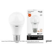  Gauss Лампа Gauss LED Elementary A60 E27 6W 2700K 1/40 (23216)