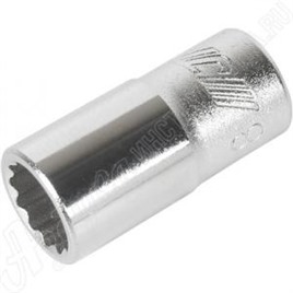 Головка торцевая двенадцатигранная 1/4", 8 мм, JTC, JTC-22608