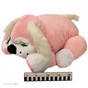 Собака Ф996р Плюша (розовая) 60 см./Флиппер/