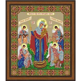 Вышивка бисером  "ВСЕХ СКОРБЯЩИХ РАДОСТЬ" 28х 33см арт.И058