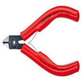 Бокорезы 125 мм, с фаской и зажимом для проволоки, для электроники, KNIPEX, KN-7512125