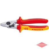 Кабелерез 165 мм, для резки кабеля из меди и алюминия, 1000 В, KNIPEX, KN-9526165