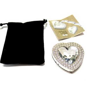 Держатель-крючок для сумок Heart (Сердце) (серебристый), Любая женщина придет в восторг от такого подарка!