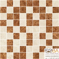 Мозаика Libra  оранжевый+бежевый 30х30 купить по лучшей цене в интернет магазине стильных обоев Сова ТД. Доставка по Москве, МО и всей России