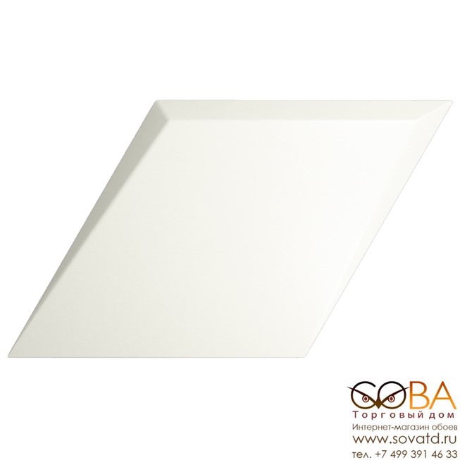 Керамическая плитка ZYX Evoke Diamond Drop White Matt (15x25.9)см 218262 (Испания) купить по лучшей цене в интернет магазине стильных обоев Сова ТД. Доставка по Москве, МО и всей России