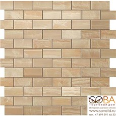 Мозаика Atlas Concorde  Супернова Оникс Роял Голд Брик 30,5х30,5 купить по лучшей цене в интернет магазине стильных обоев Сова ТД. Доставка по Москве, МО и всей России