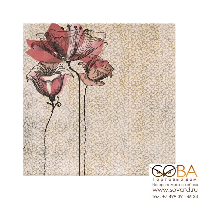 Керамическая плитка Mainzu Verona Decor Zen Beige (Mix 9) (20x20)см PT02430 (Испания) купить по лучшей цене в интернет магазине стильных обоев Сова ТД. Доставка по Москве, МО и всей России