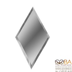 Плитка Зеркальная серебряная  РОМБ РЗС1-01 20х34 купить по лучшей цене в интернет магазине стильных обоев Сова ТД. Доставка по Москве, МО и всей России