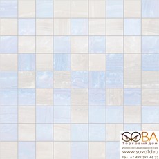 Мозаика Diadema  30х30 голубой+белый купить по лучшей цене в интернет магазине стильных обоев Сова ТД. Доставка по Москве, МО и всей России