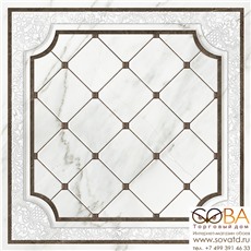Вставка Capella напольная  белая (CP6R052DT) 42x42 купить по лучшей цене в интернет магазине стильных обоев Сова ТД. Доставка по Москве, МО и всей России