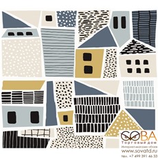 Панно Копенгаген  Домики 1905-0002 50х45 (компл. из 2-х пл.) купить по лучшей цене в интернет магазине стильных обоев Сова ТД. Доставка по Москве, МО и всей России