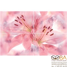 Панно Lily  P4D154 60х40 купить по лучшей цене в интернет магазине стильных обоев Сова ТД. Доставка по Москве, МО и всей России