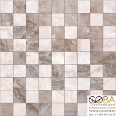 Мозаика Marmo  30х30 коричневый+бежевый купить по лучшей цене в интернет магазине стильных обоев Сова ТД. Доставка по Москве, МО и всей России