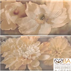 Панно Magnolia Natural  (из 2-х плиток) 60x60 купить по лучшей цене в интернет магазине стильных обоев Сова ТД. Доставка по Москве, МО и всей России