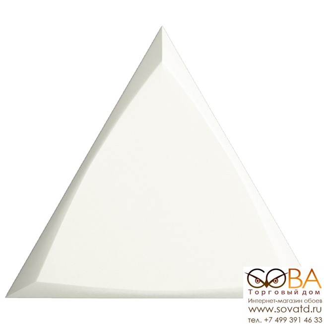 Керамическая плитка ZYX Evoke Triangle Channel White Matt (15x17)см 218249 (Испания) купить по лучшей цене в интернет магазине стильных обоев Сова ТД. Доставка по Москве, МО и всей России