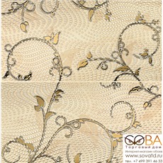 Панно Traviata ornament  (из 2-х пл.) 61,8x60,8 купить по лучшей цене в интернет магазине стильных обоев Сова ТД. Доставка по Москве, МО и всей России