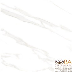 Керамогранит Vitra  Marmori Калакатта Белый Полированный 7 60х60 купить по лучшей цене в интернет магазине стильных обоев Сова ТД. Доставка по Москве, МО и всей России